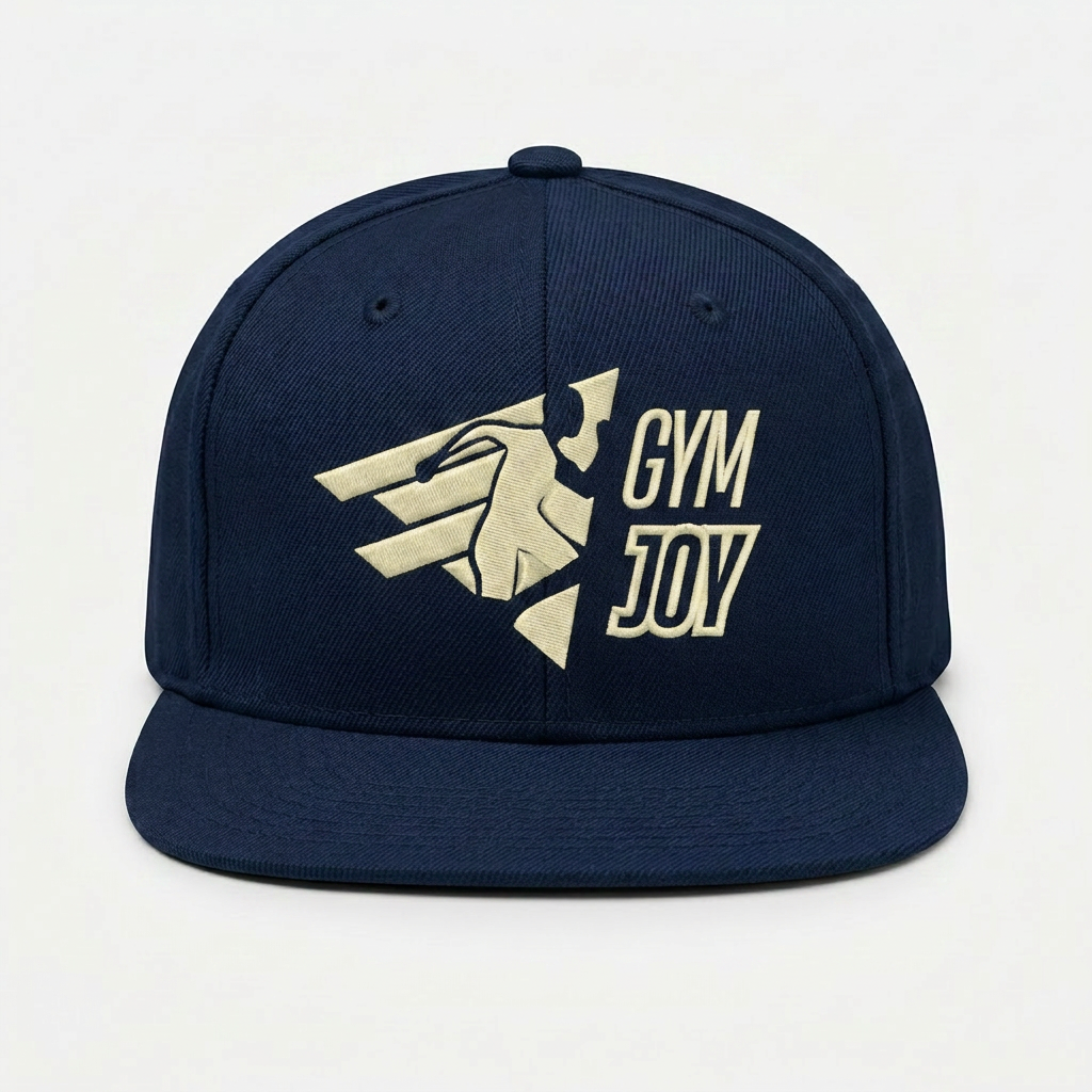Gym Joy Midnight snapback cap with embroidered logo