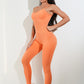 Womens Sexy Unitard One Piece Jumpsuit Spaghetti Strap Tummy Control Rompers Sleeveless Bodysuits Outfits